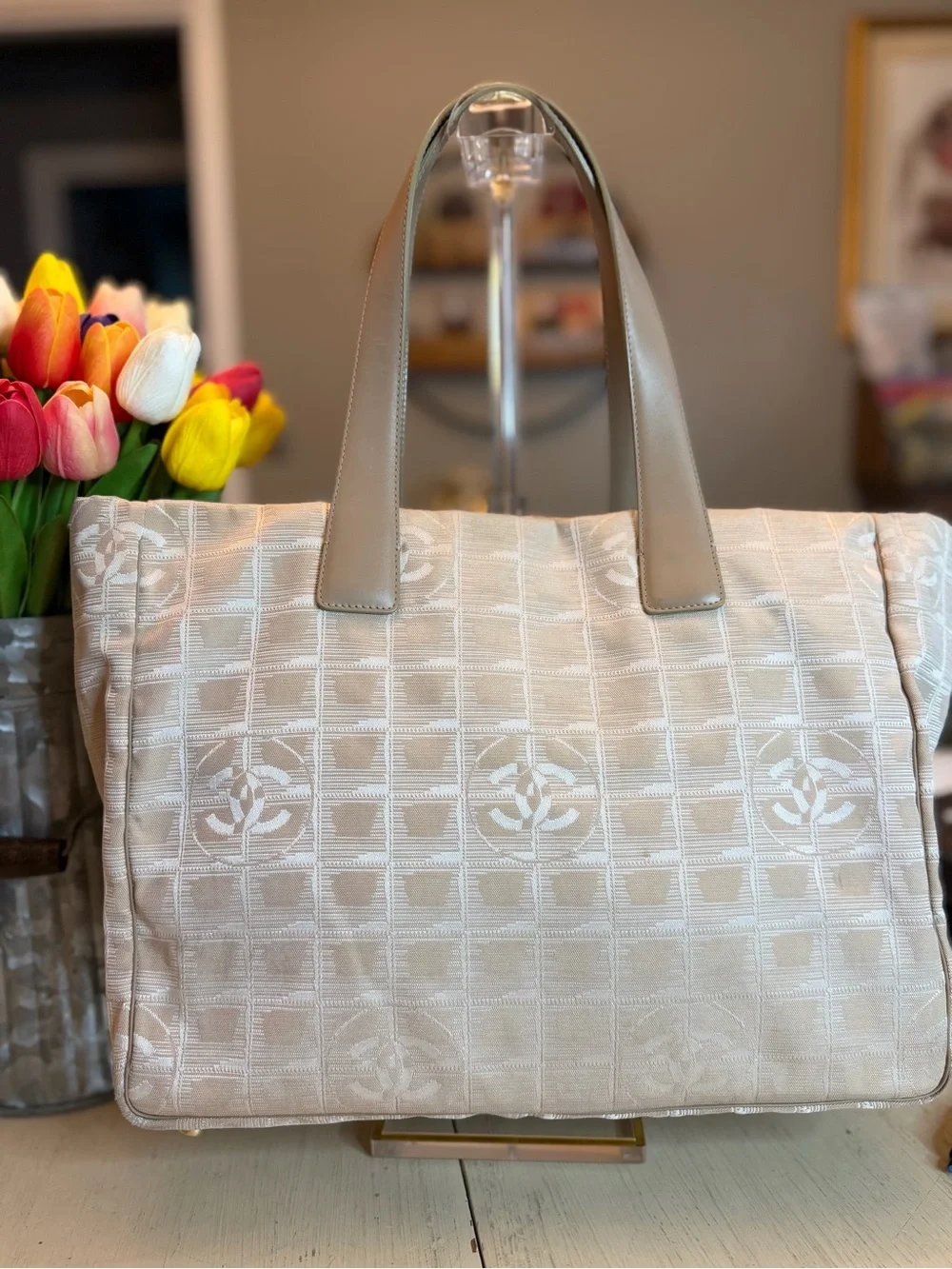 CHANEL elegant beige